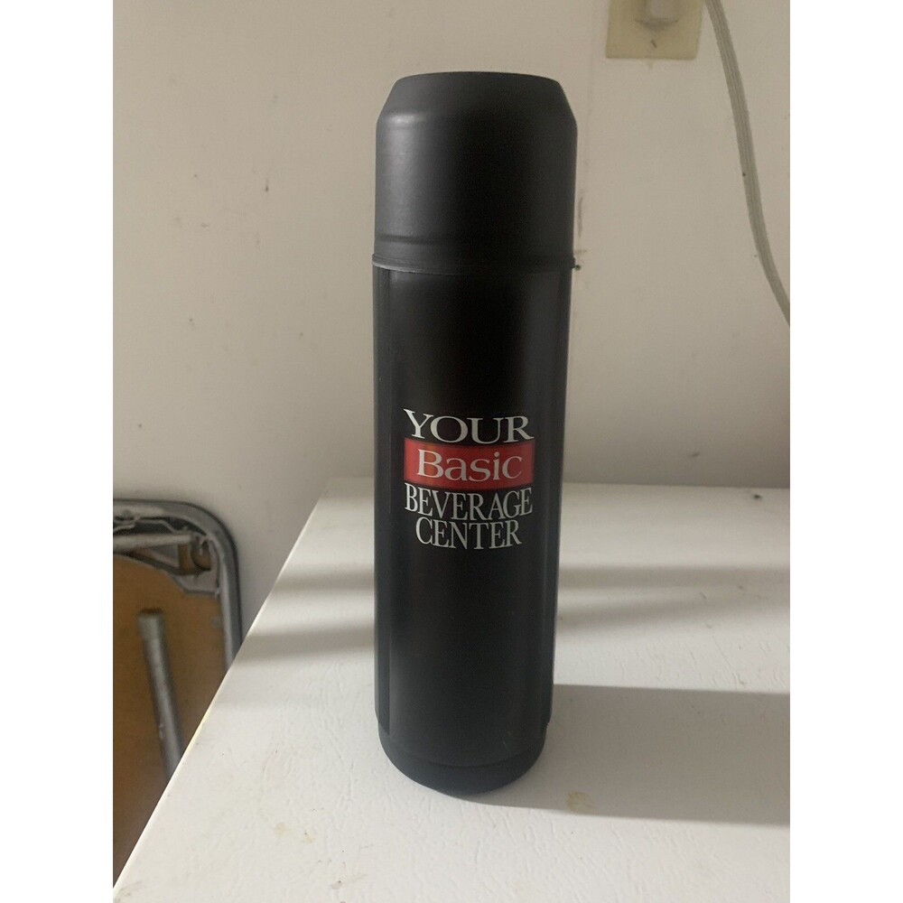 Vintage BASIC Cigarette Tobacco Your Beverage Center Thermal Travel Container Ad